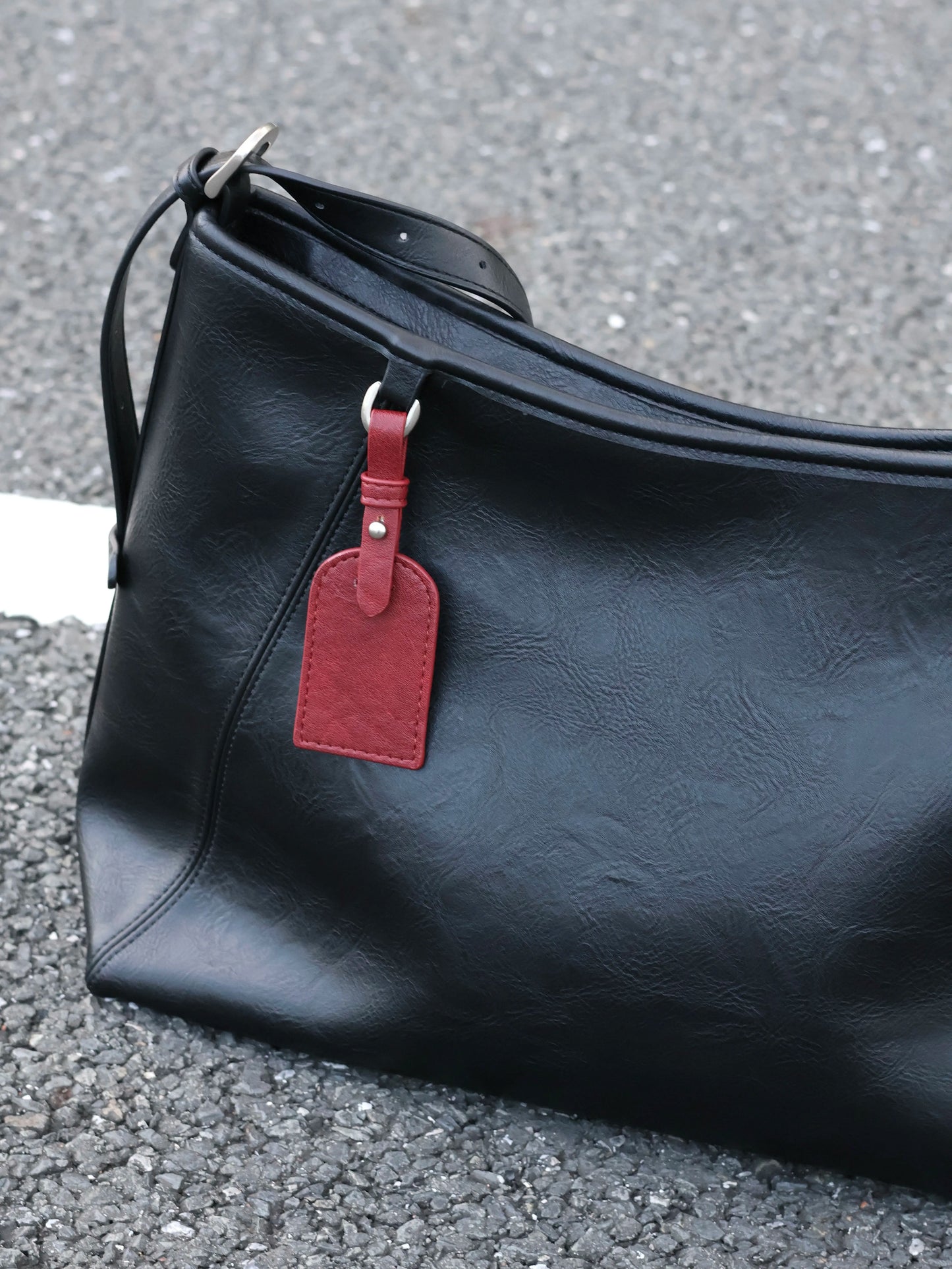 Black Knight Premium Cowhide Crossbody Bag
