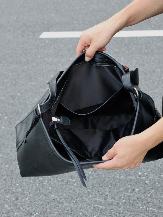 Black Knight Premium Cowhide Crossbody Bag