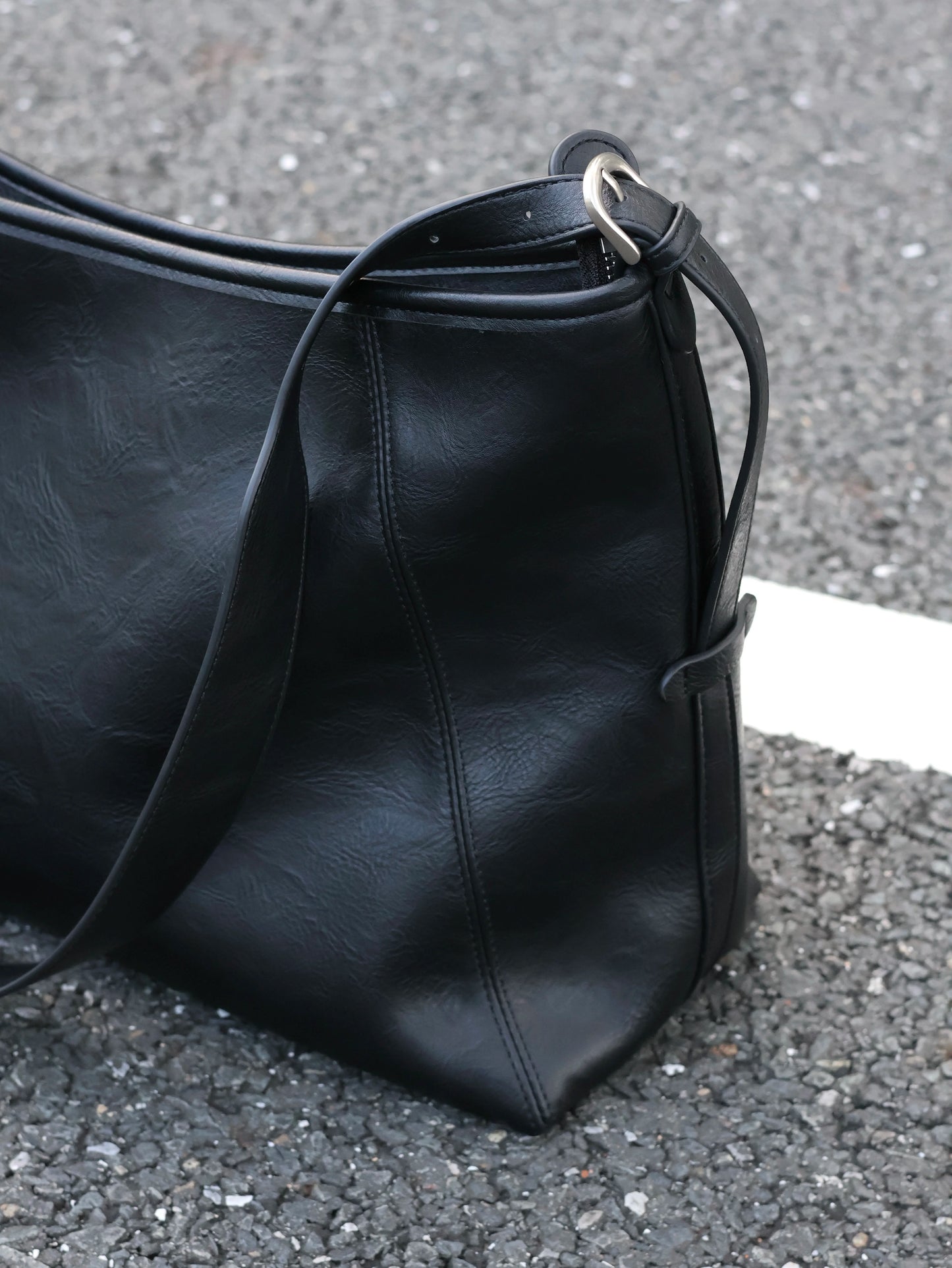 Black Knight Premium Cowhide Crossbody Bag